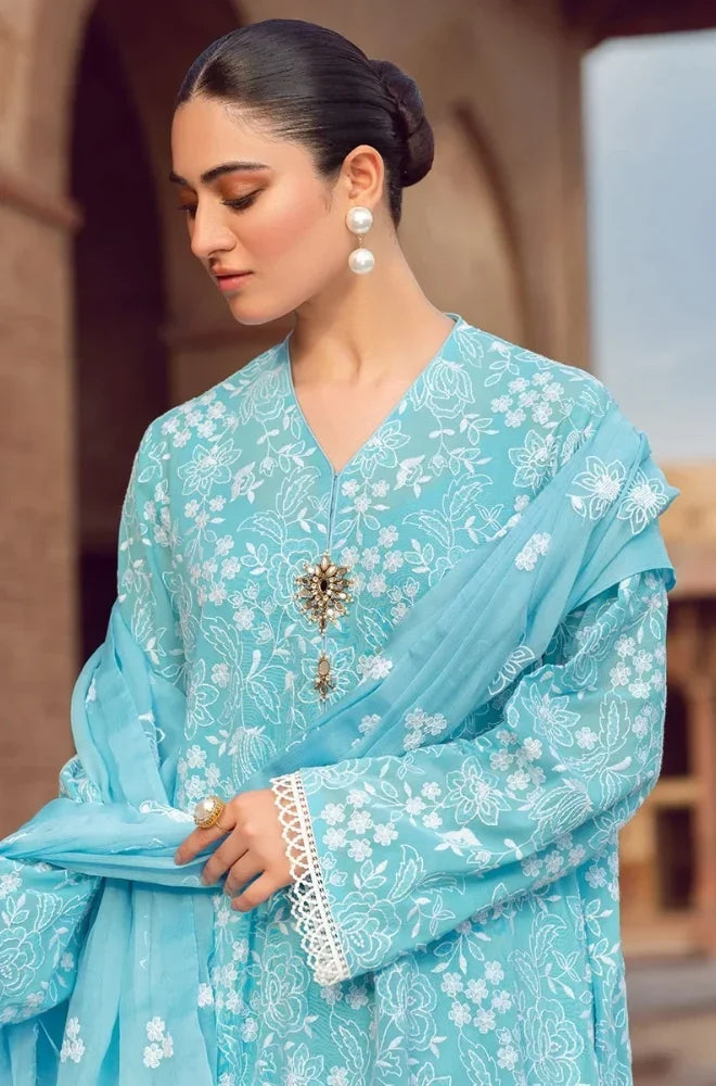 Bareeze | 3-Piece Unstitched Winter Dhanak Suit with Embroidered Chiffon Dupatta