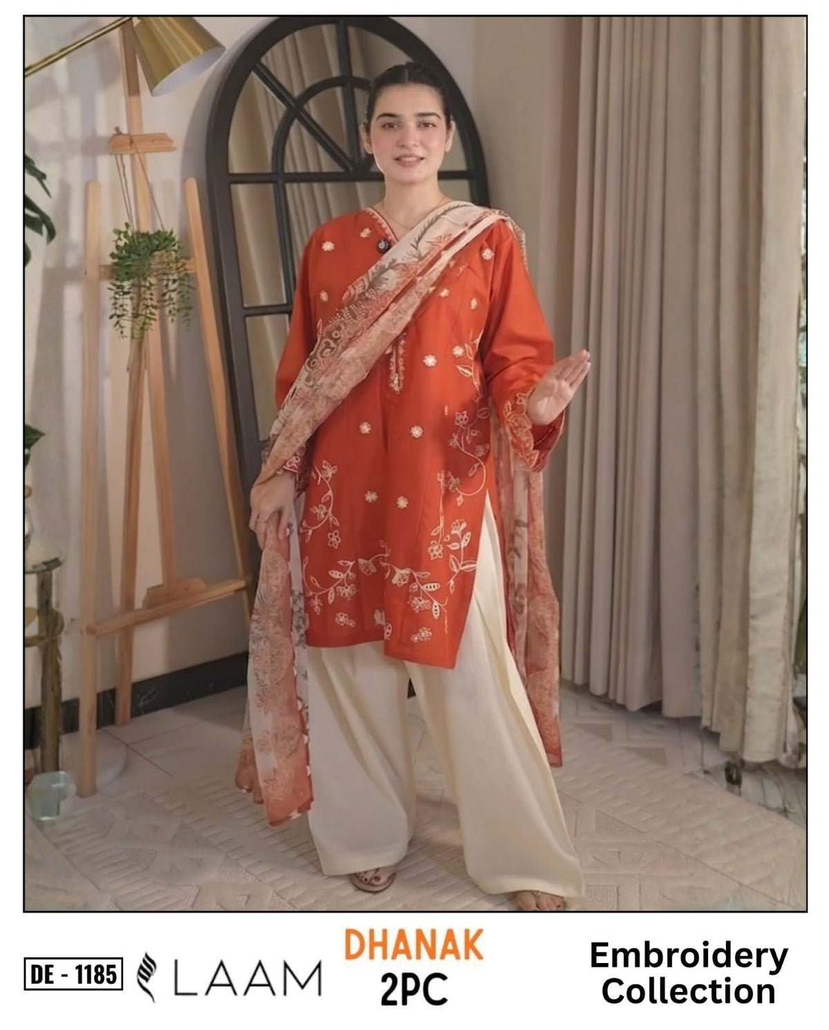 2-Piece | Premium Embroidered Winter Suit – DE-1185