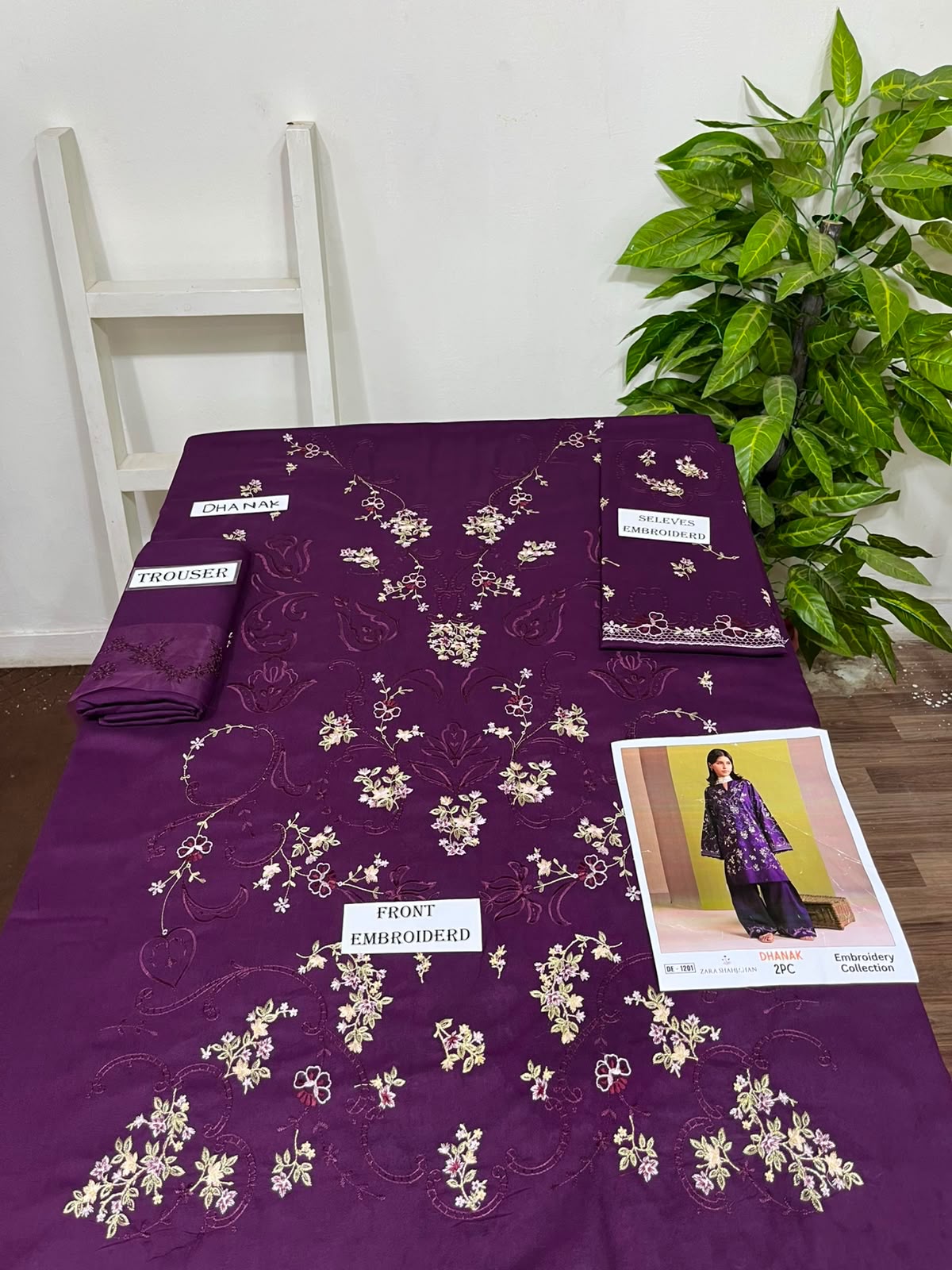 2-Piece | Premium Embroidered Winter Suit – DE-1201