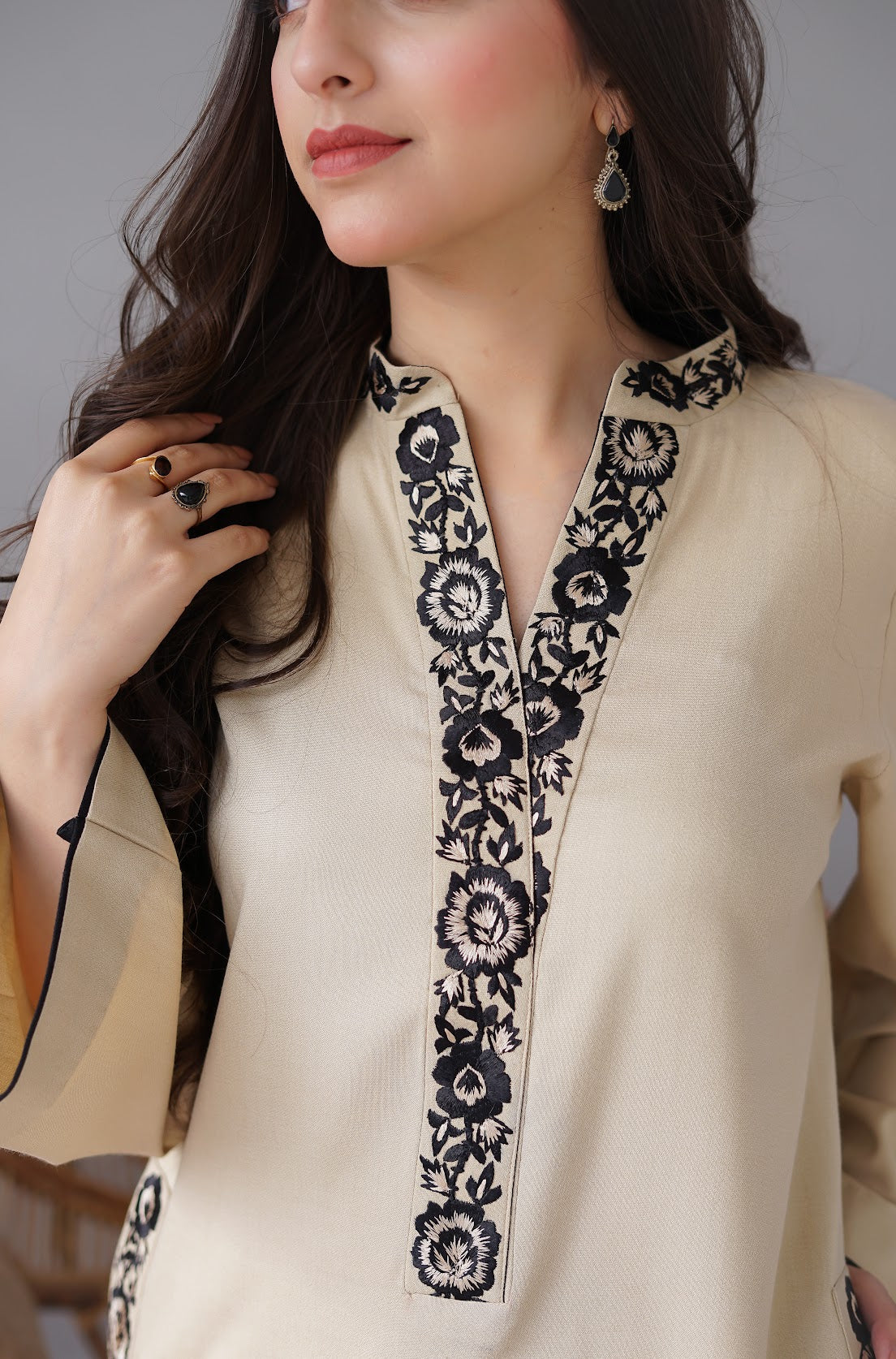 Cashew'Nut | Aisling Unstitched Winter Embroidered Suit