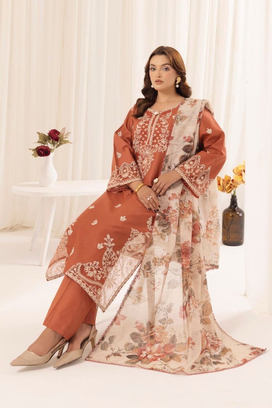 3PC Embroidered IR0037