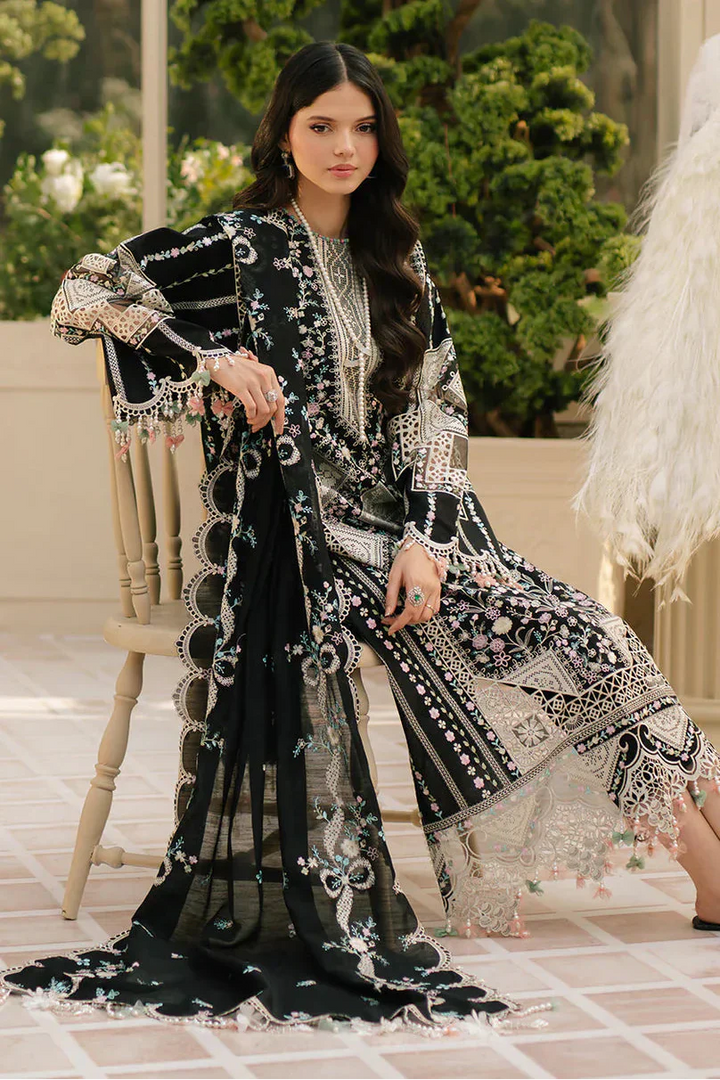 Bin Ilyaas Premium Luxury Lawn Unstitched 3-Piece Heavy Embroidered  suit