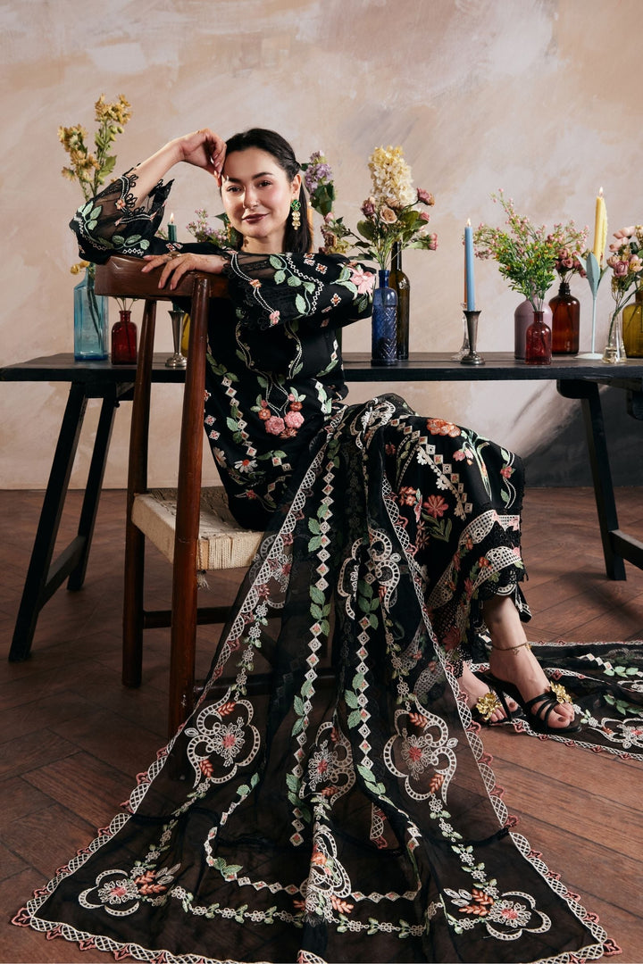 Gul Meena - Dhanak 3-Piece Unstitched Embroidered Suit