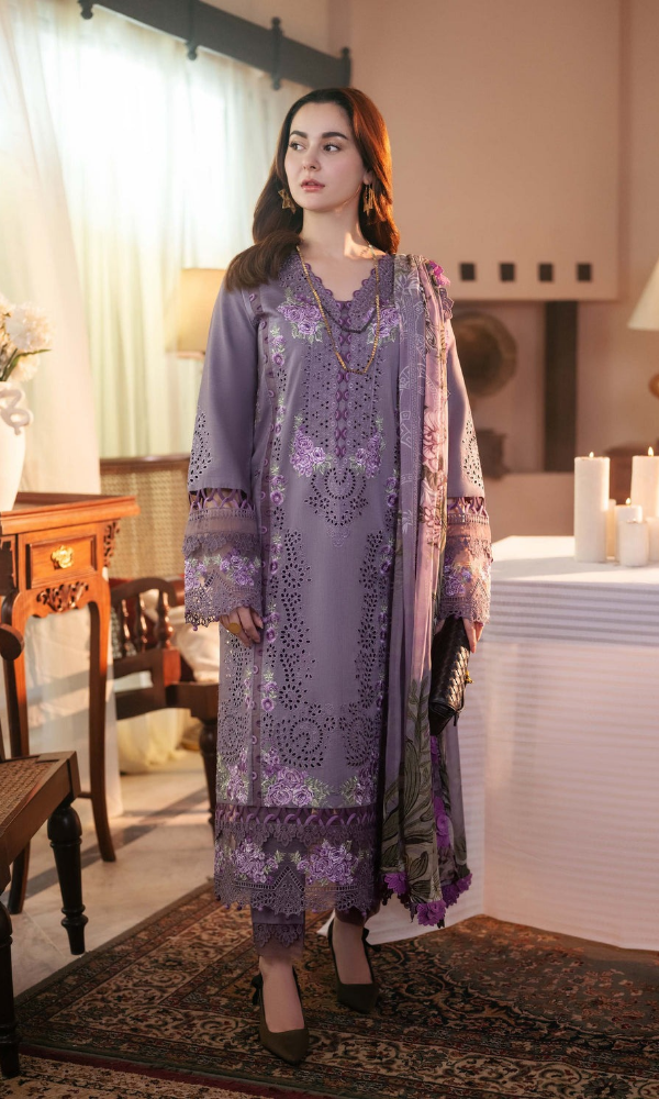 Jade - Dhanak 3-Piece Unstitched Embroidered Suit