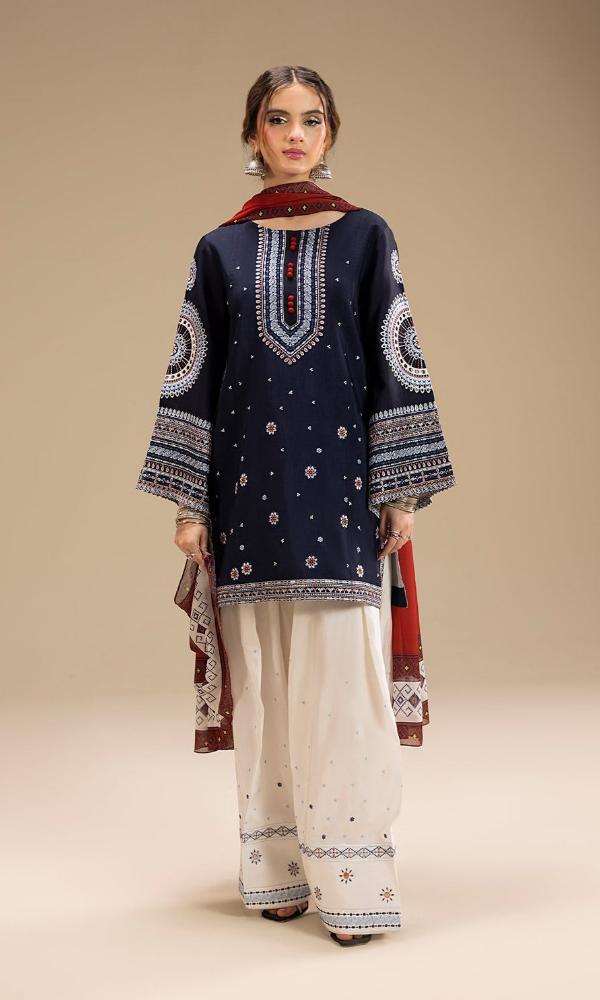 Jazmine Unstitched 3 Piece Heavy Embroidered Lawn