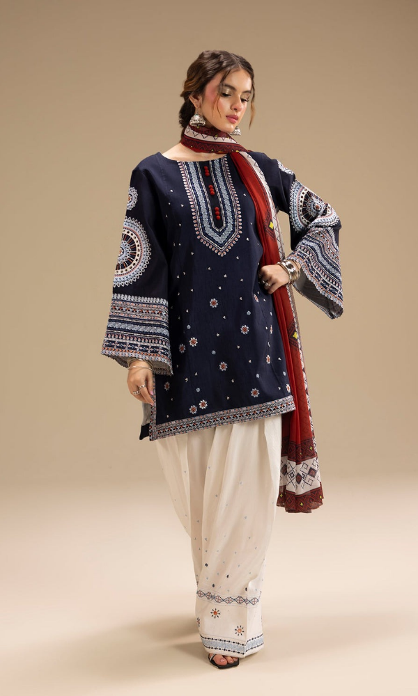 Jazmine Unstitched 3 Piece Heavy Embroidered Lawn