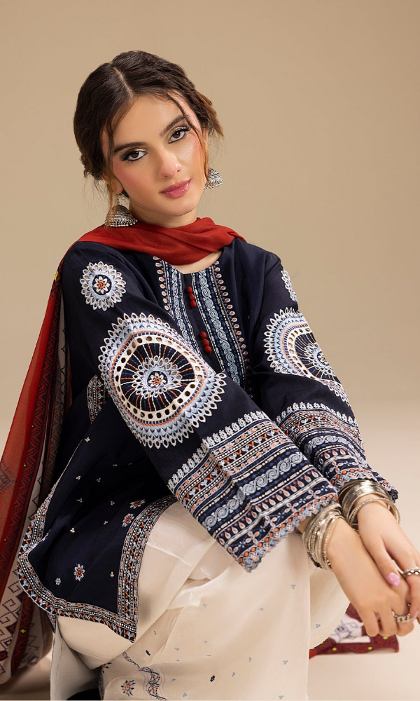 Jazmine Unstitched 3 Piece Heavy Embroidered Lawn
