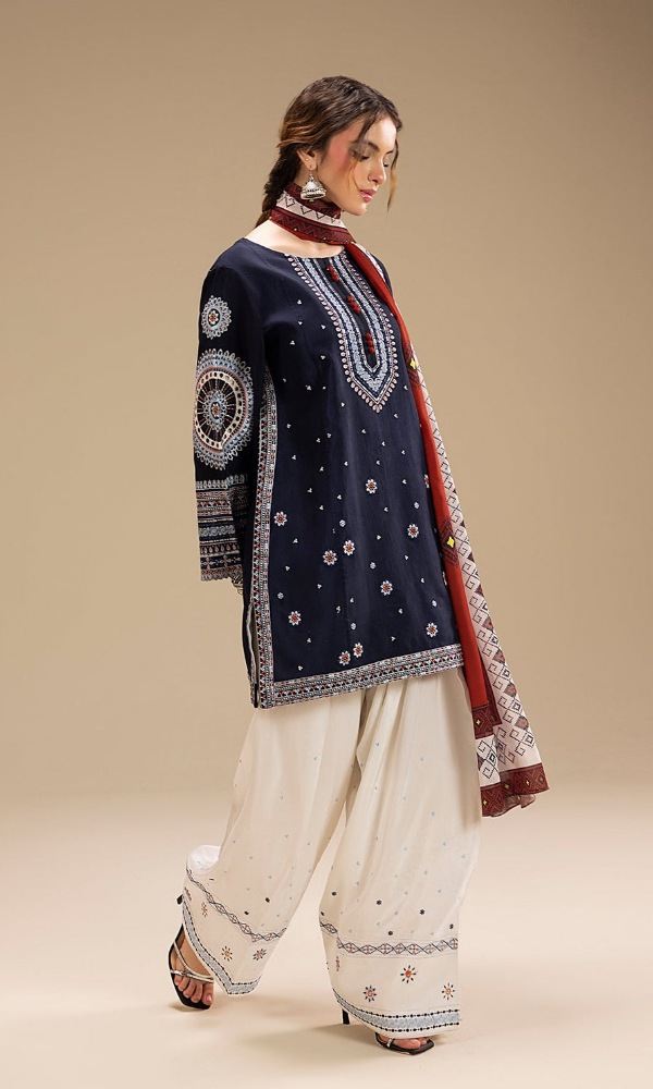 Jazmine Unstitched 3 Piece Heavy Embroidered Lawn