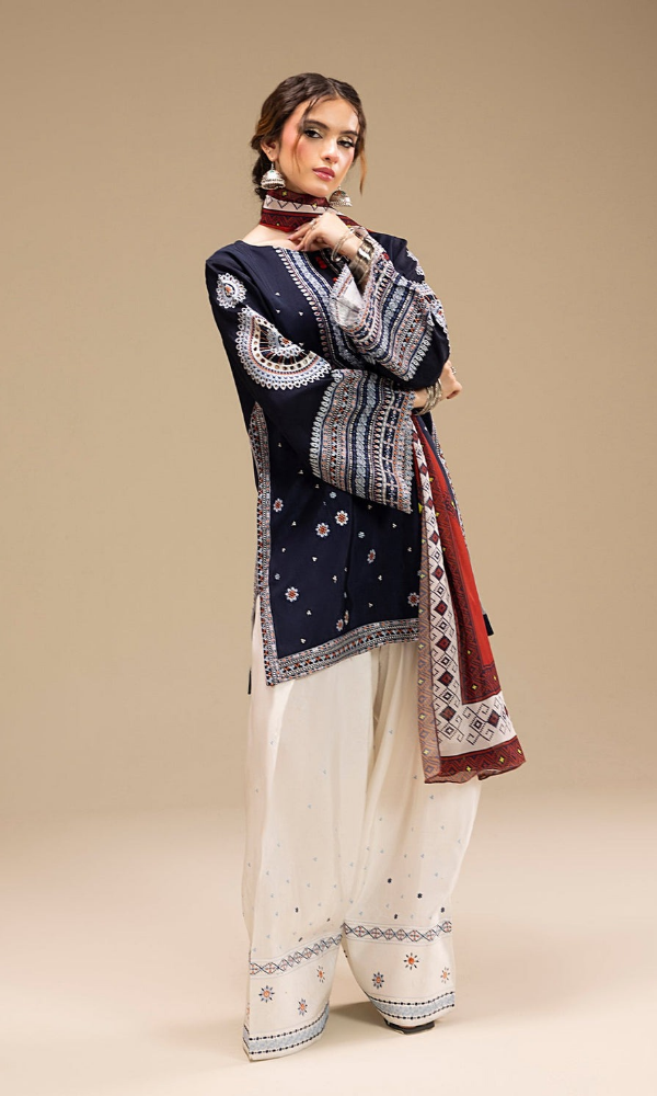 Jazmine Unstitched 3 Piece Heavy Embroidered Lawn