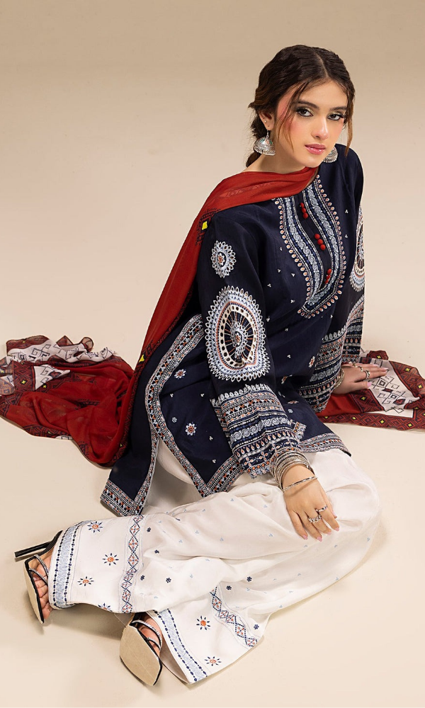 Jazmine Unstitched 3 Piece Heavy Embroidered Lawn