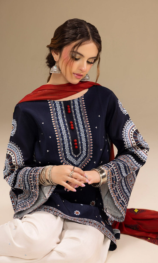 Jazmine Unstitched 3 Piece Heavy Embroidered Lawn