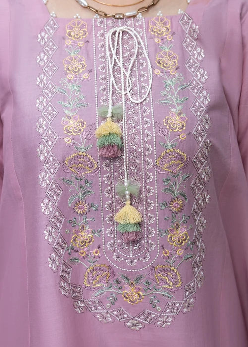 laam- Unstitched 2 Piece Embroidered Dhanak Suit