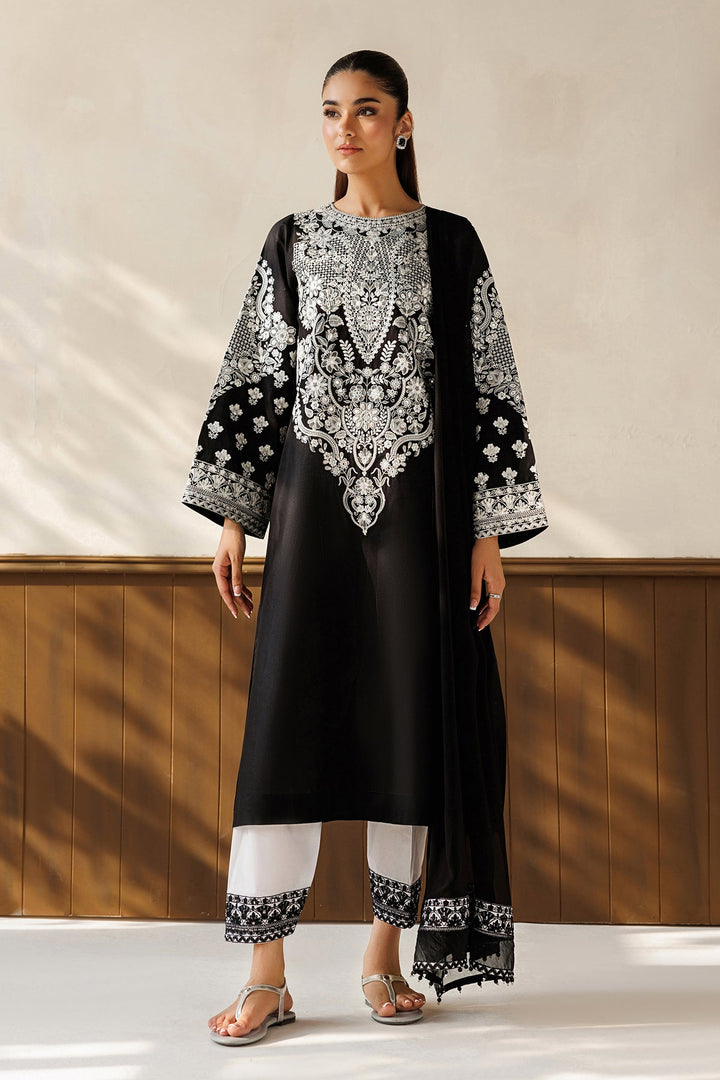 Baroque - Dhanak 3-Piece Unstitched Embroidered Suit