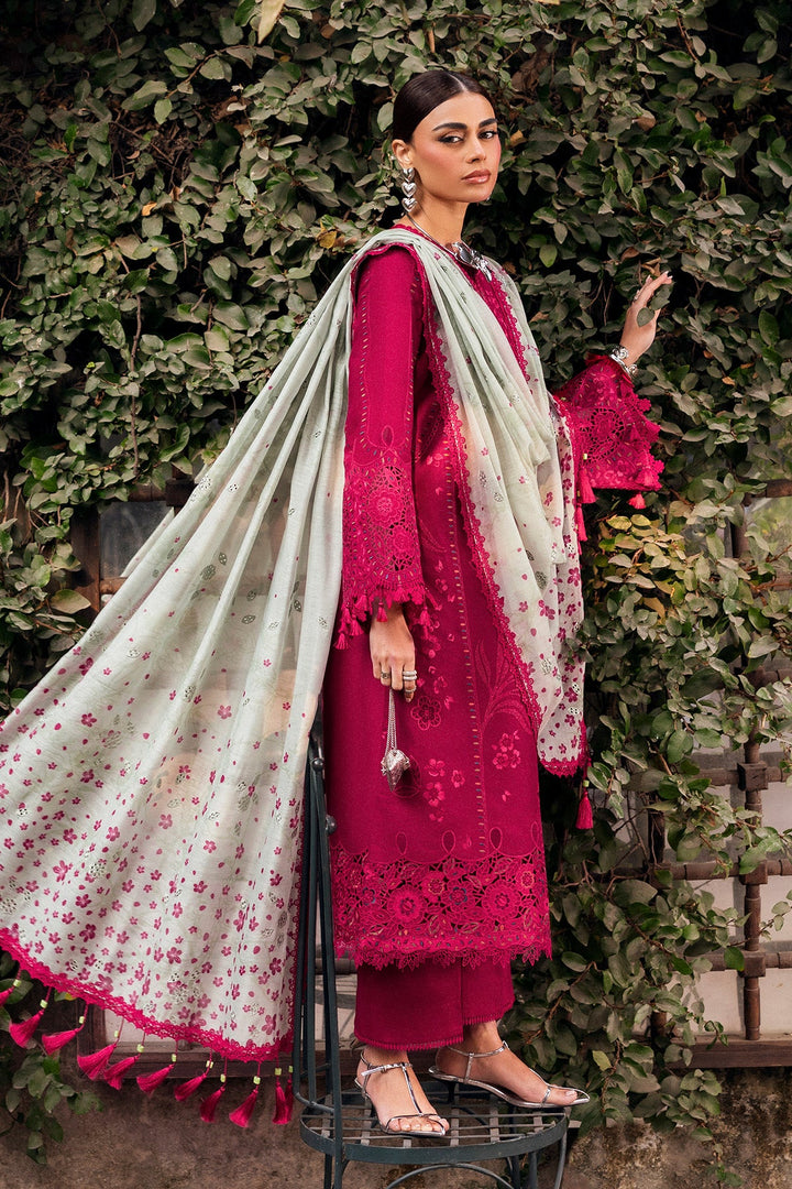 Jazmin - Dhanak 3-Piece Unstitched Embroidered Suit
