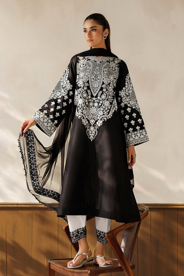 Baroque - Dhanak 3-Piece Unstitched Embroidered Suit