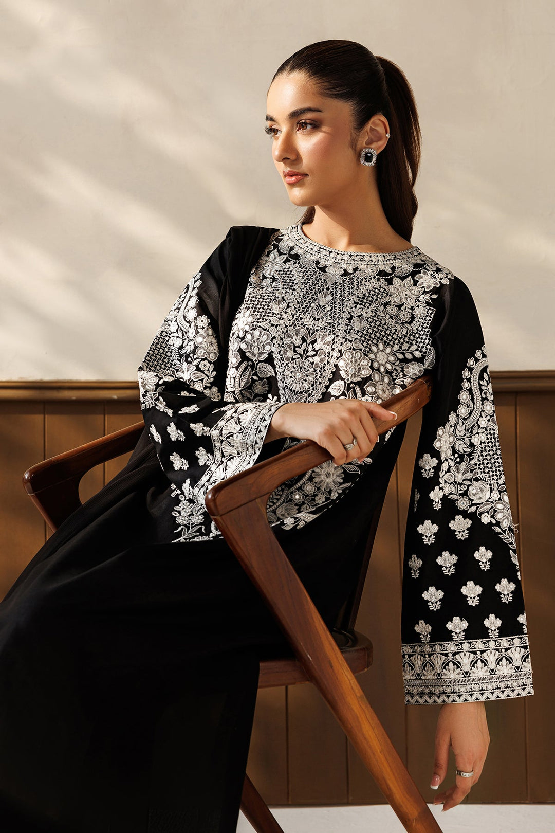 Baroque - Dhanak 3-Piece Unstitched Embroidered Suit