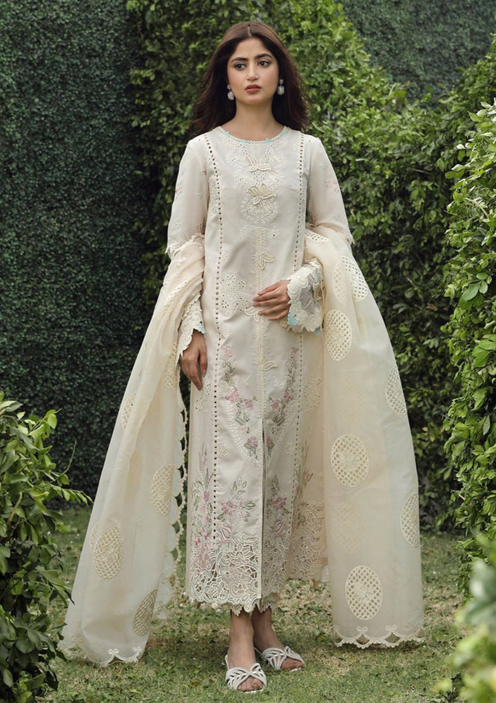 Qalamkar - Dhanak 3-Piece Unstitched Embroidered Suit