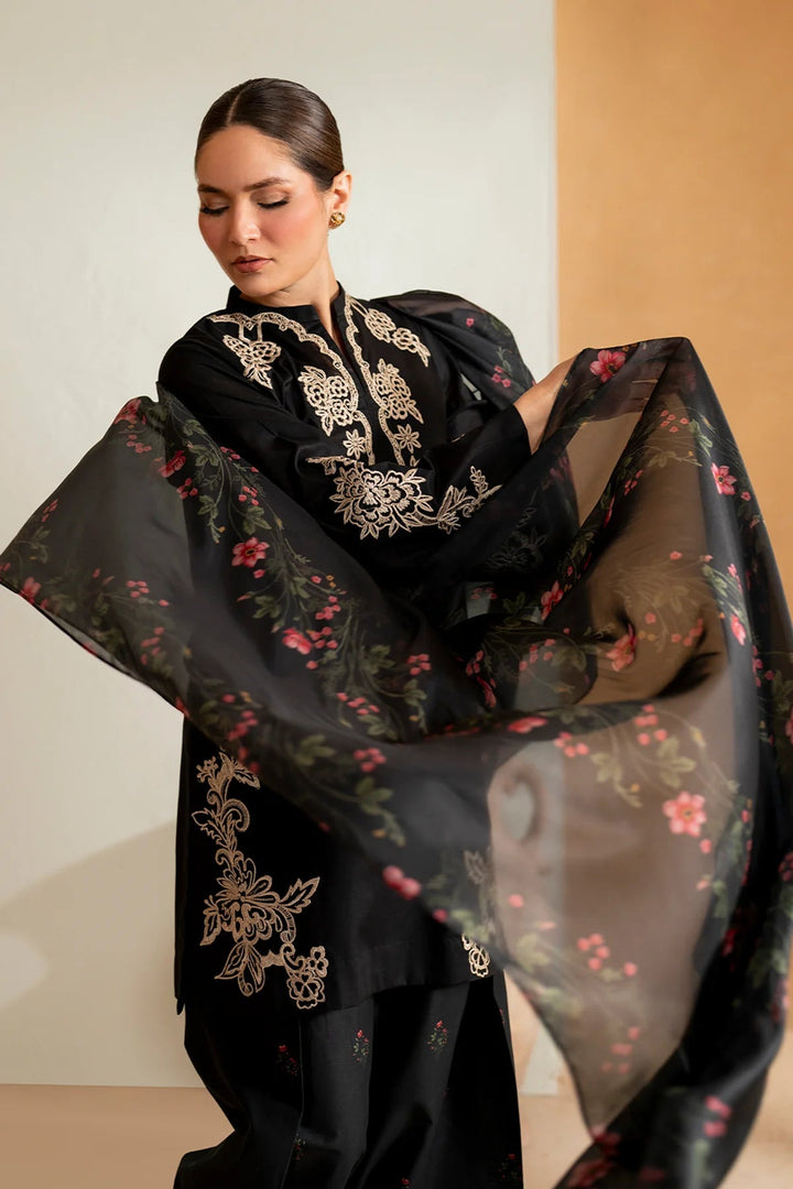 IZNIK - 3PC LAWN EMBROIDERED SHIRT WITH CHIFFON PRINTED DUPATTA AND TROUSER - HML2881