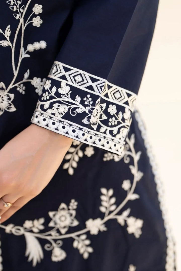 SERAN - 3PC UNSTICH DHANAK EMBROIDERED