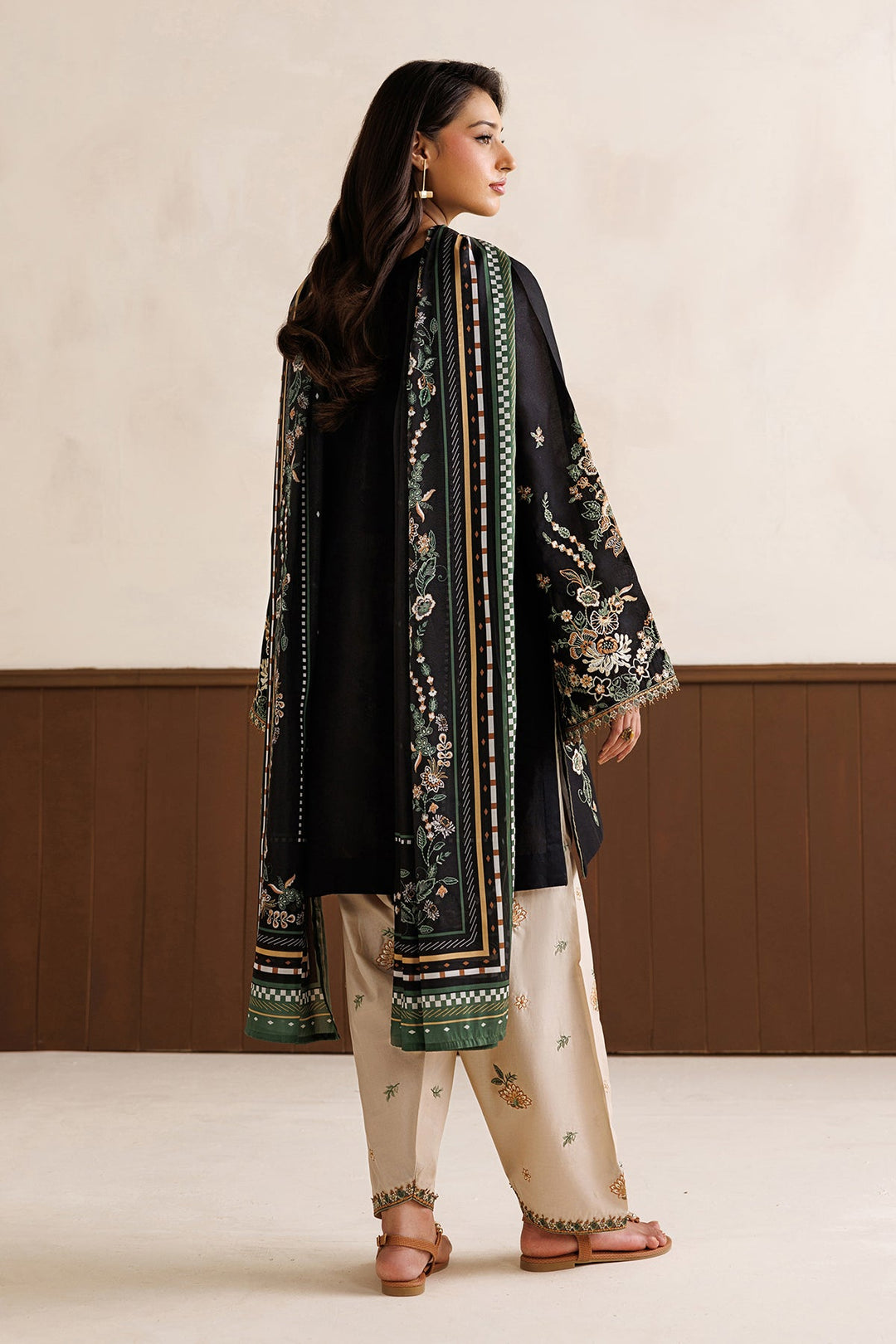 Baroque - Dhanak 3-Piece Unstitched Embroidered Suit