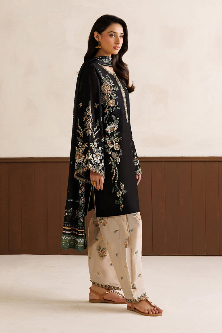 Baroque - Dhanak 3-Piece Unstitched Embroidered Suit