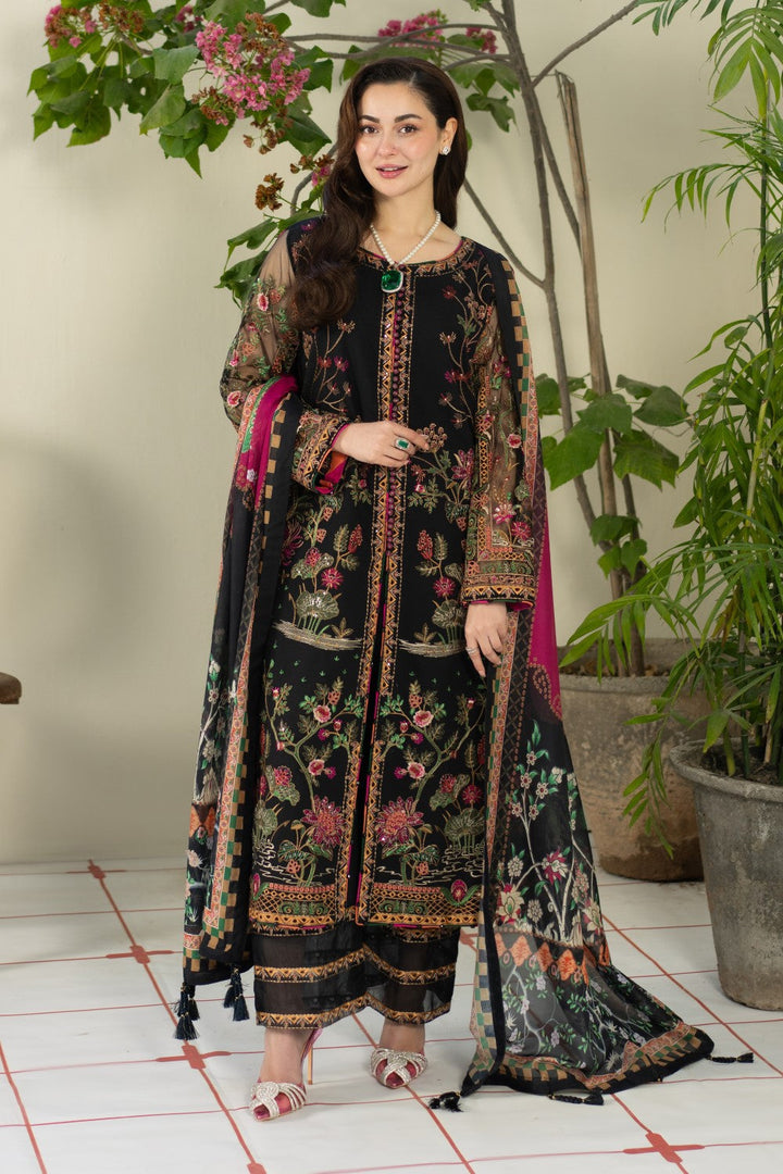 Maryum N Maria - Aleaha Dhanak 3-Piece Unstitched Embroidered Suit