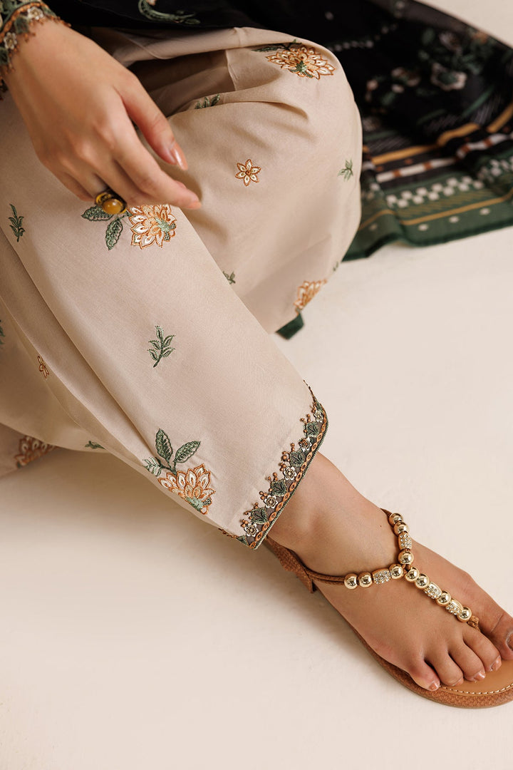 Baroque - Dhanak 3-Piece Unstitched Embroidered Suit