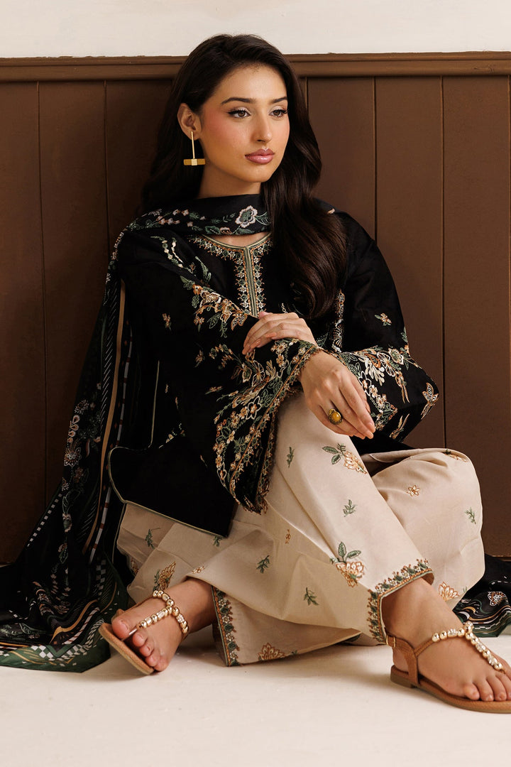 Baroque - Dhanak 3-Piece Unstitched Embroidered Suit