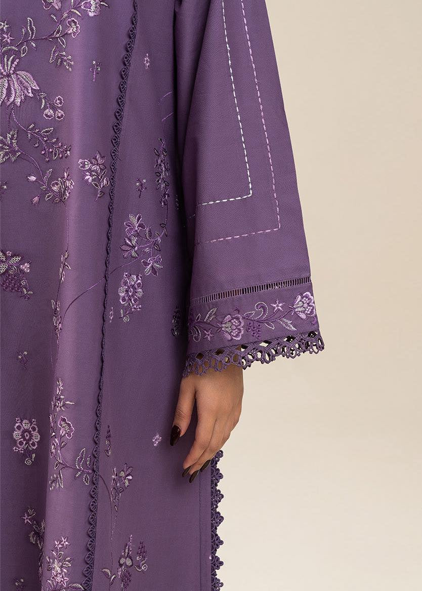 Dhanak 3-Piece Unstitched Embroidered Suit