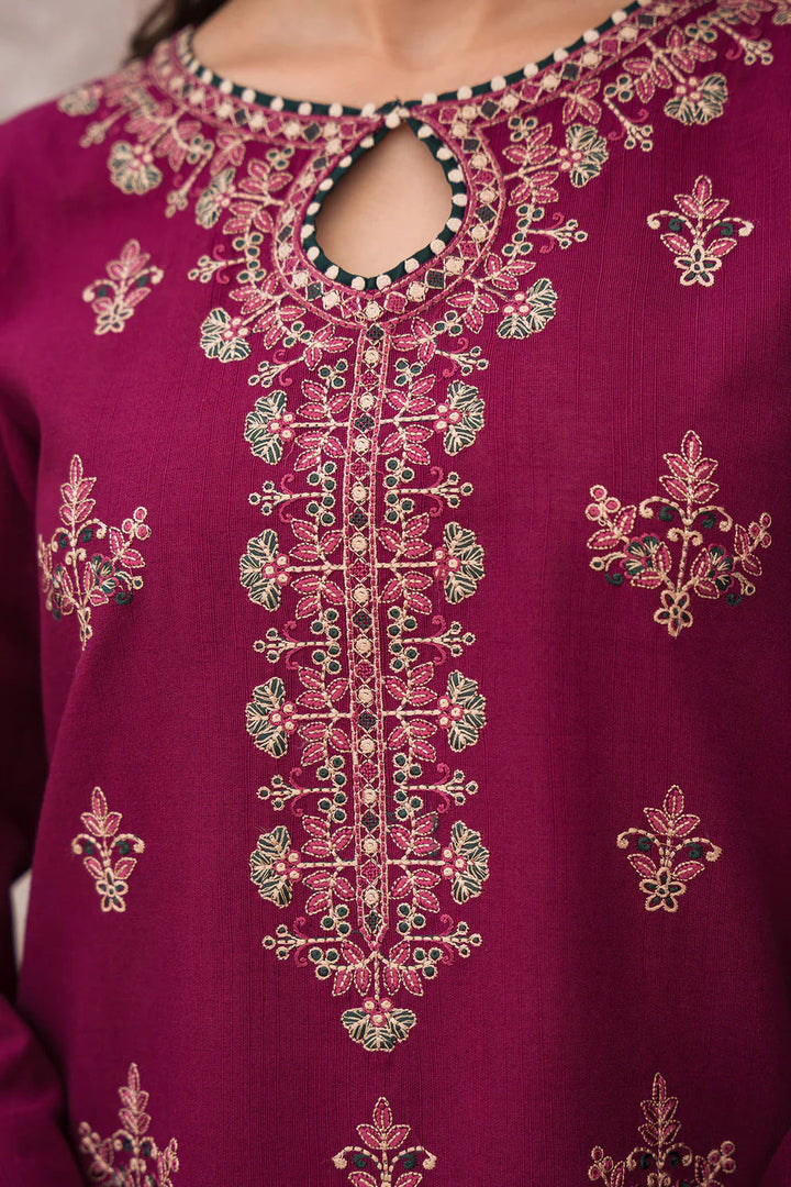 JAZMIN - 3PC LAWN EMBROIDERED SHIRT WITH DIAMOND PRINTED DUPATTA AND TROUSER - HML1399