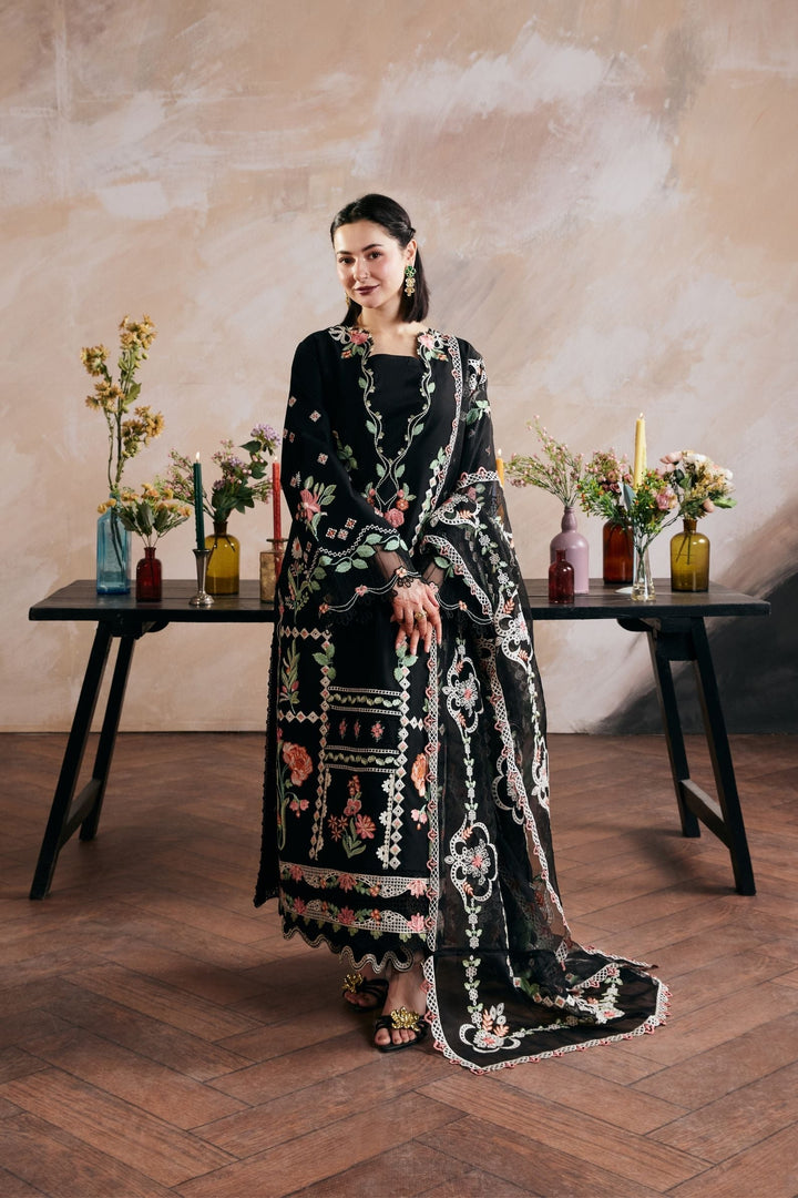Gul Meena - Dhanak 3-Piece Unstitched Embroidered Suit