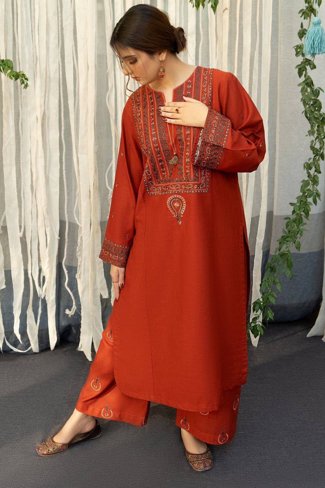 Urge Premium Luxury Lawn Unstitched 3-Piece Heavy Embroidered Suit