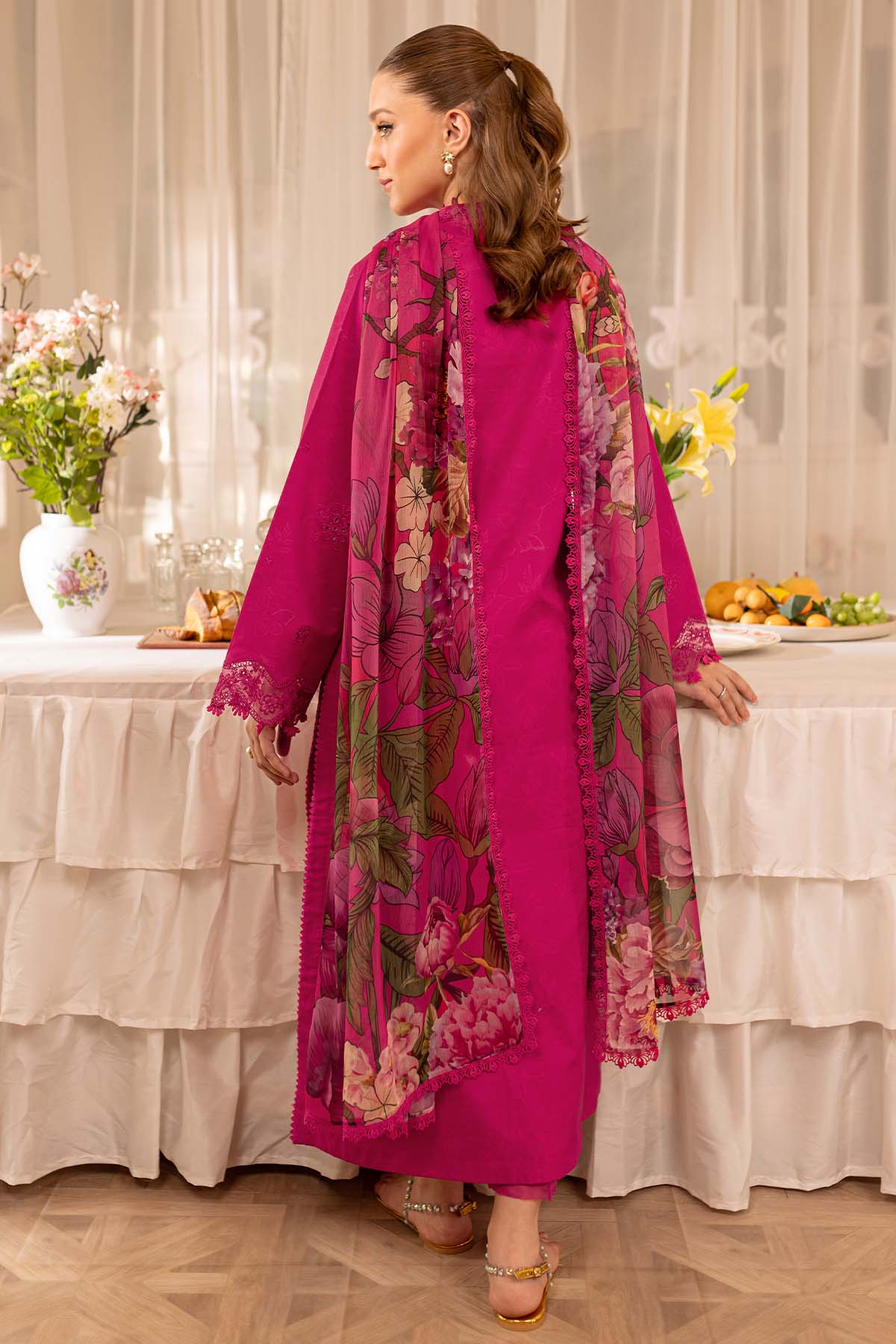 PEZWAN - Dhanak 3-Piece Unstitched Embroidered Suit