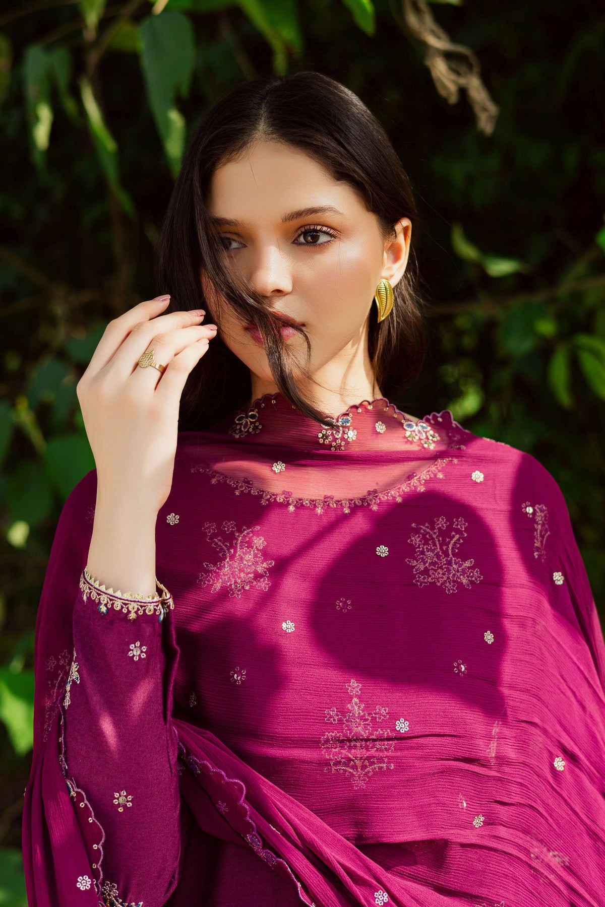 Batik Embroidered Dhanak 3-Piece Unstitched Suit