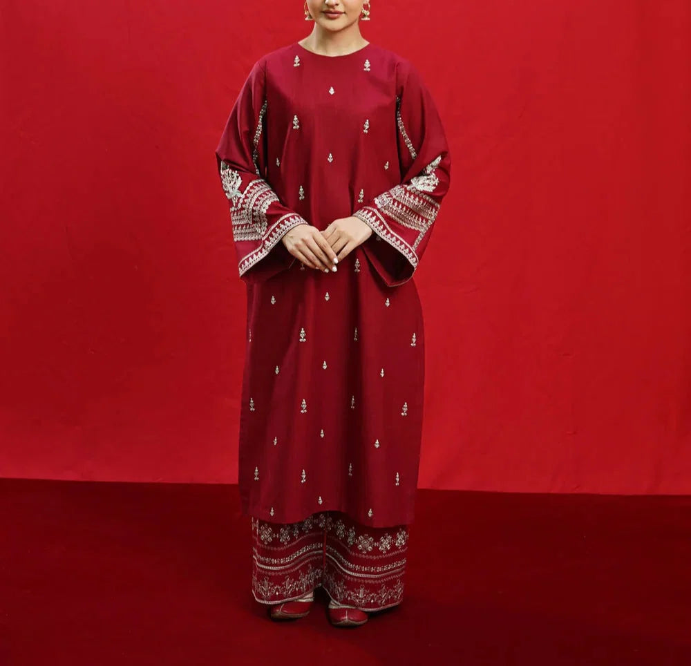 Urge - Dhanak 3-Piece Unstitched Embroidered Suit