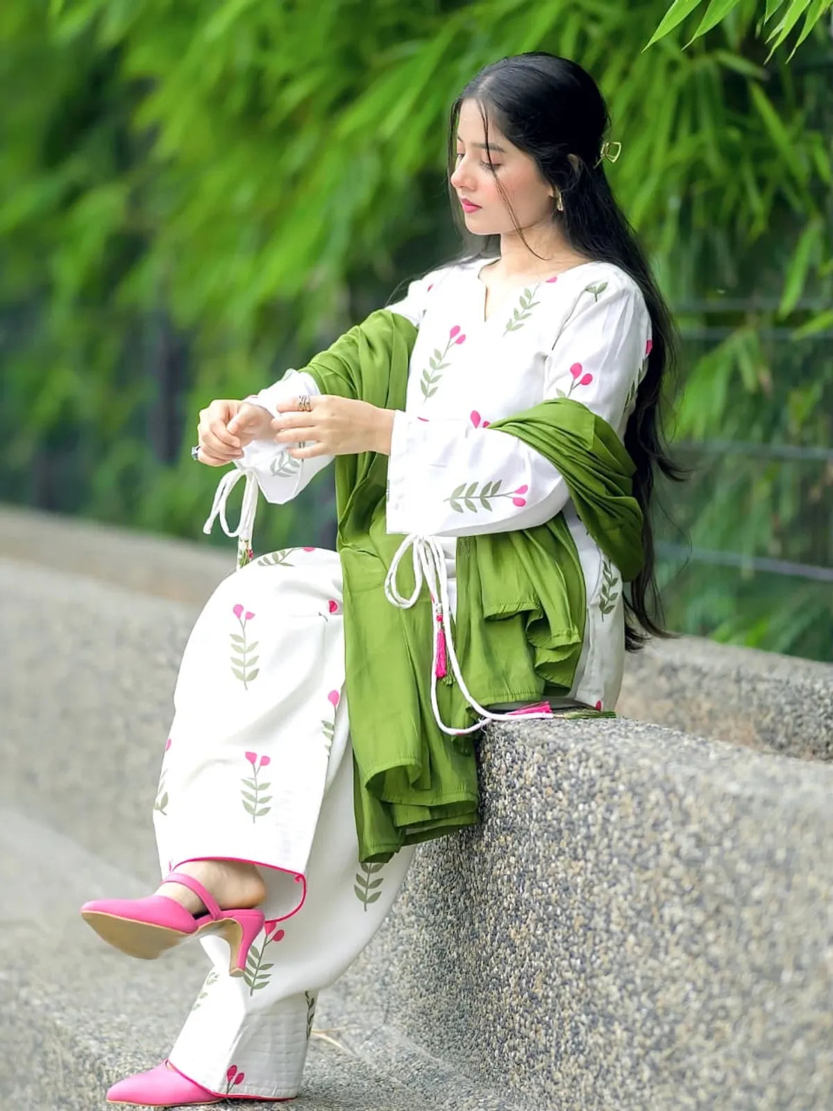 LAAM Dhanak 3 Piece Embroidered Unstitched Suit