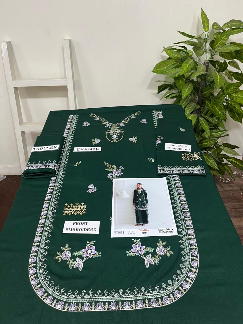 2-Piece | Premium Embroidered Winter Suit – DE-1165