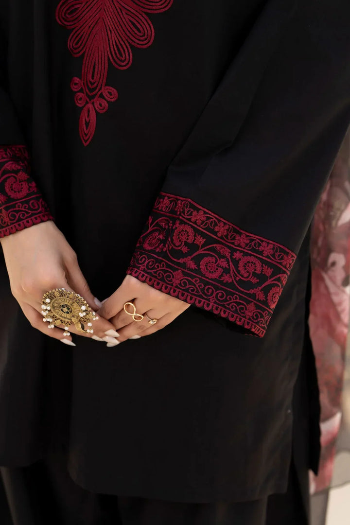 Zaroon - Dhanak 3-Piece Unstitched Embroidered Suit