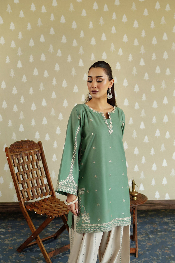 LAAM 2 Piece - Unstitched Dhanak Embroidered Suit