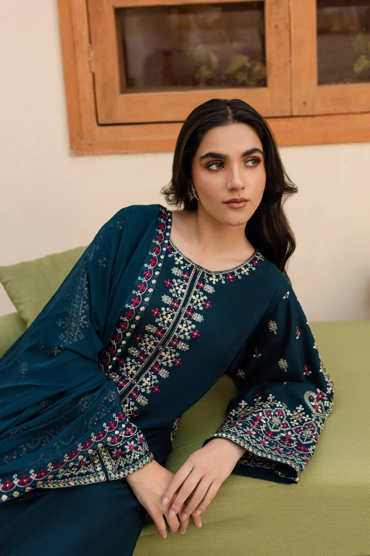 Batik Premium Luxury Lawn Unstitched 3-Piece Heavy Embroidered Suit