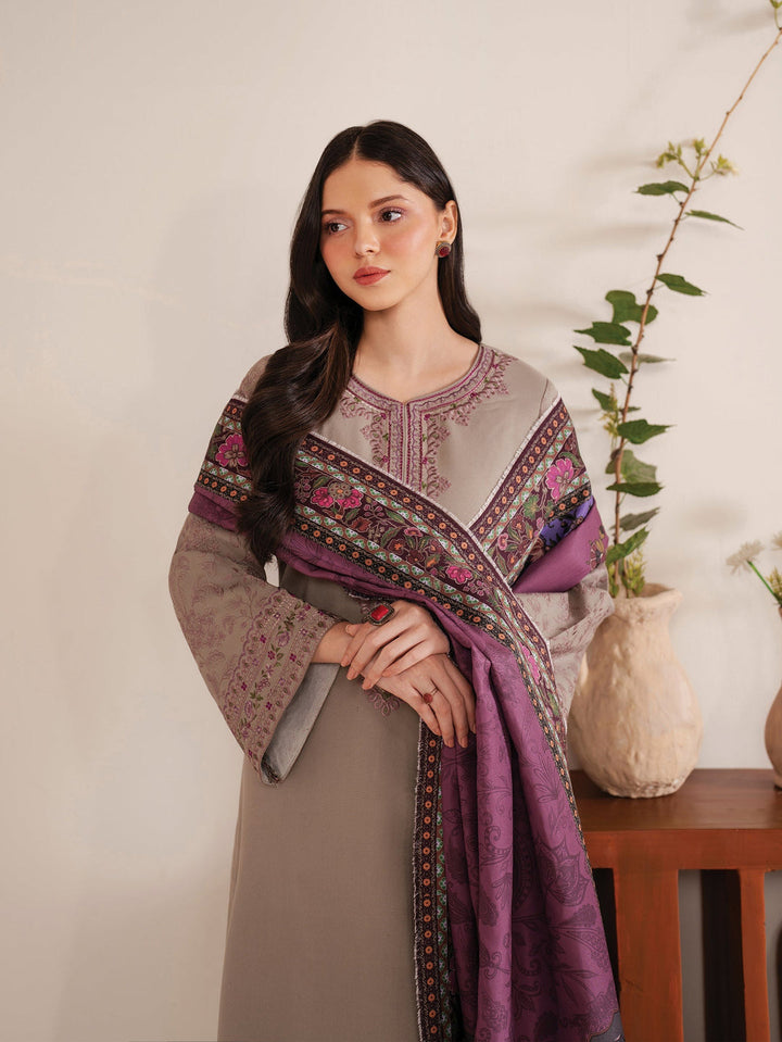 Summer Unstitched 3PCs Embroidered Lawn Dress With Printed Monar Dupatta SR-240