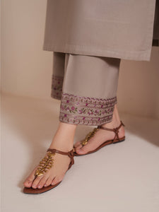 Summer Unstitched 3PCs Embroidered Lawn Dress With Printed Monar Dupatta SR-240