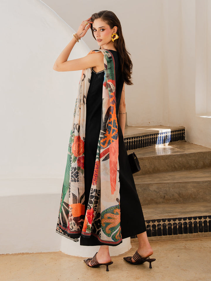 Dareen by IZEL - Dhanak 3-Piece Unstitched Embroidered Suit