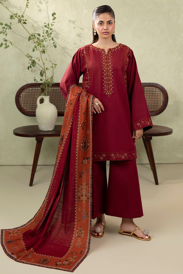 Motifz Premium Lawn – Embroidered Unstitched 3-Piece Suite with Printed Dupatta