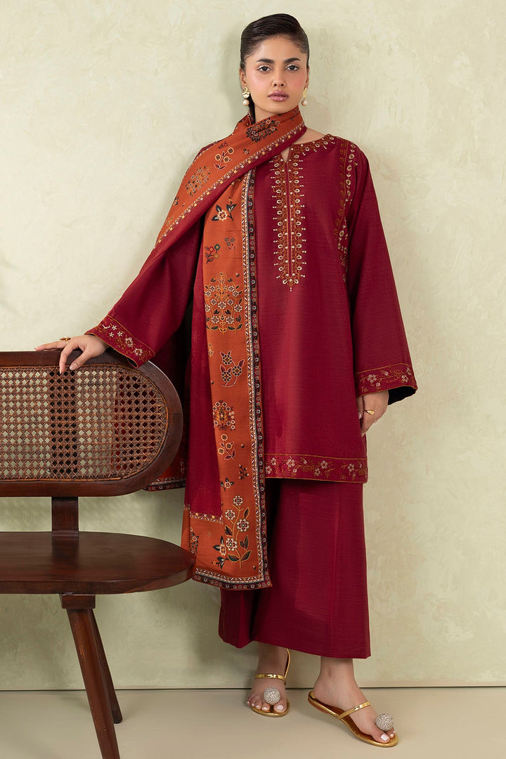 Motifz Premium Lawn – Embroidered Unstitched 3-Piece Suite with Printed Dupatta