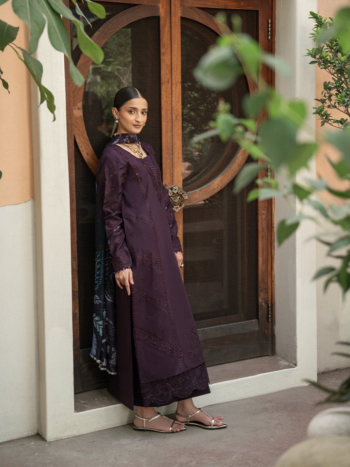 Mahjabeen - Dhanak 3-Piece Unstitched Embroidered Suit