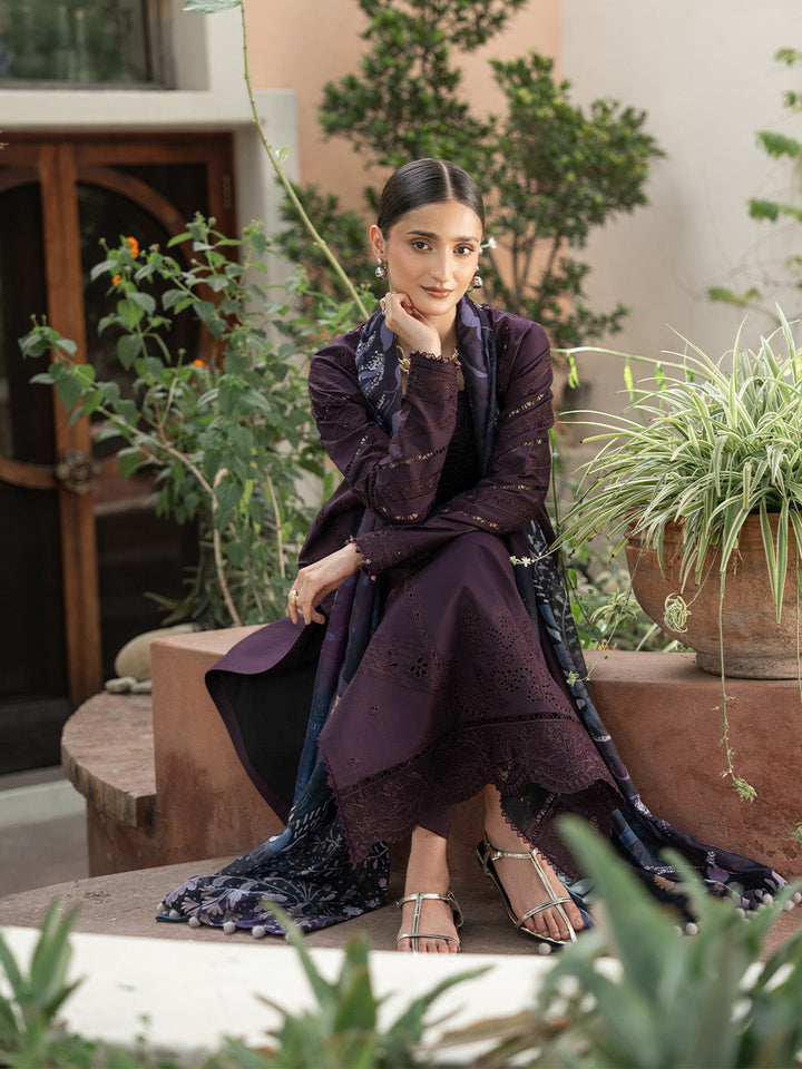 Mahjabeen - Dhanak 3-Piece Unstitched Embroidered Suit