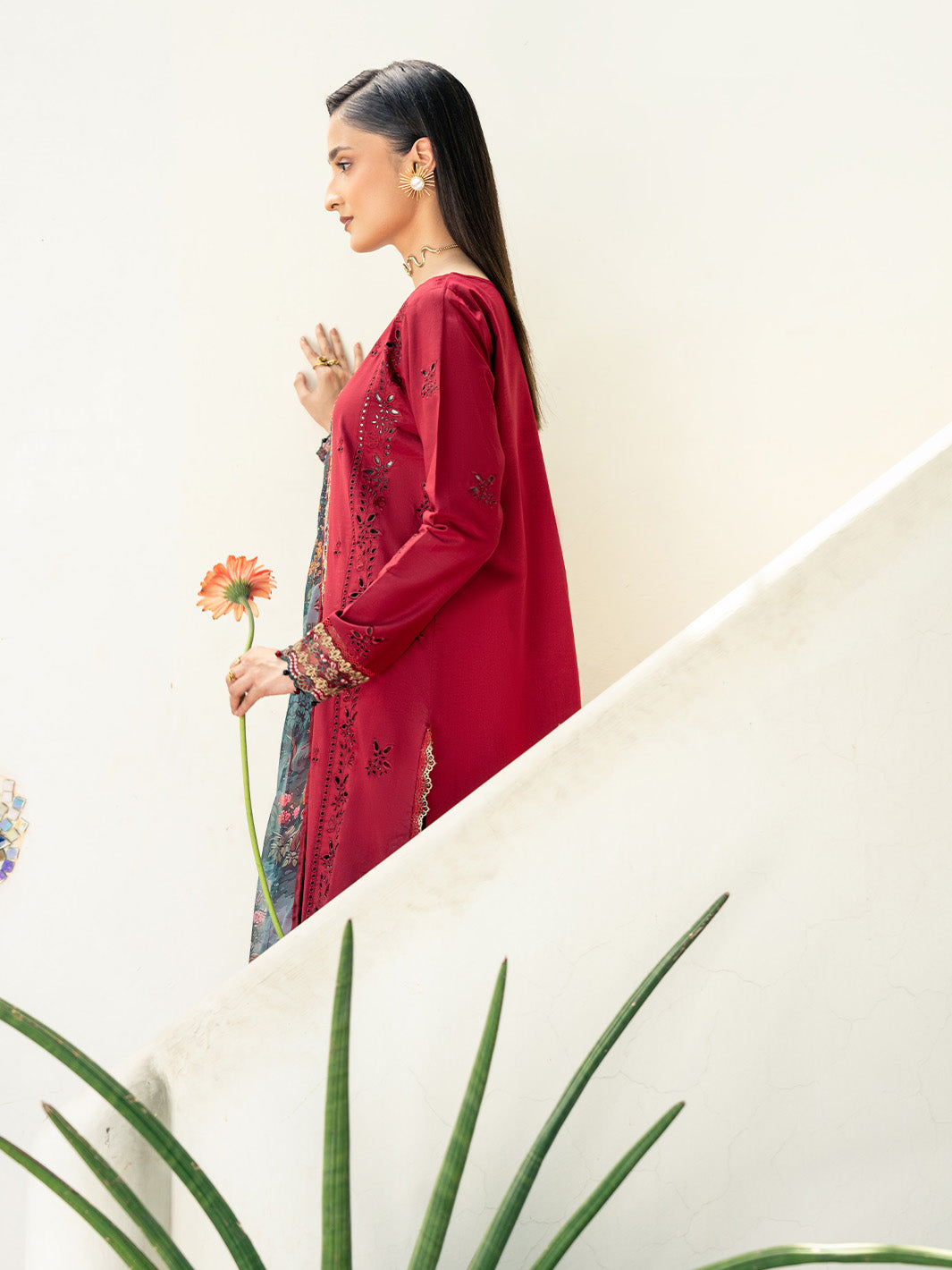 Mahrosh - Dhanak 3-Piece Unstitched Embroidered Suit