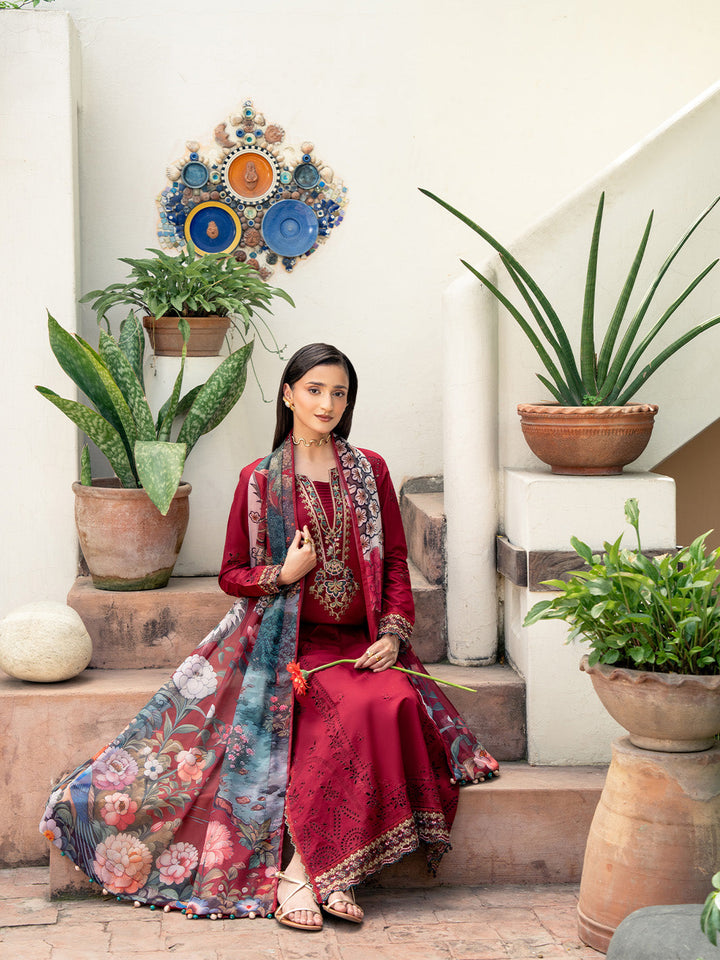 Mahrosh - Dhanak 3-Piece Unstitched Embroidered Suit