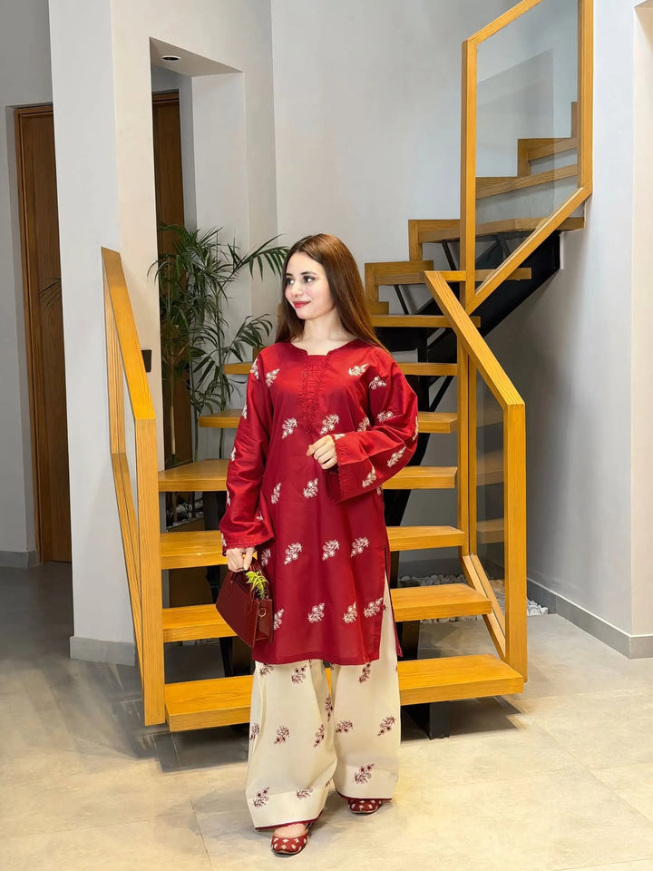 Gulnaar Unstitched 2PC Dhanak Suit